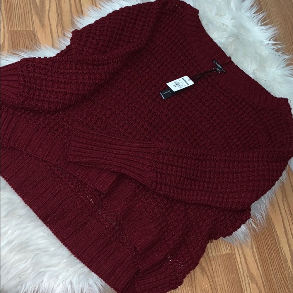 Express cropped sweater